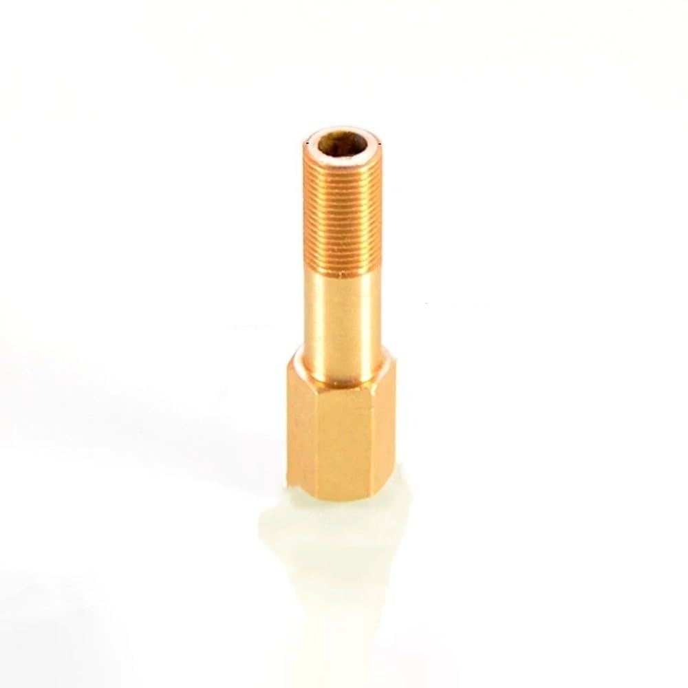 1/2/5/10 piezas 1/8" 1/4" 3/8" Conectores de extensión de rosca BSP de latón macho a hembra para tuberías Longitud 50/75/