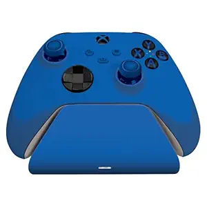 Razer Universal Quick Charging Stand for Xbox Series X|S: Magnetic Secure Charging - Perfectly Matches Xbox Wireless Controllers - USB Powered - Shock Blue (Controller Sold Separately)