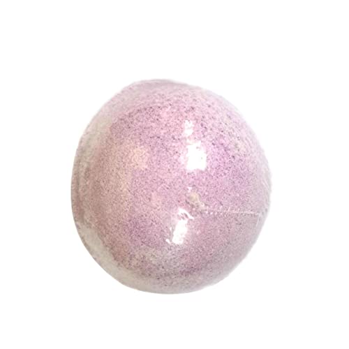 Haloppe Boule de bain pour la douche, gel douche exfoliant pour le corps, ingrédient doux et sans danger pour la peau, blanchiment de la peau, aromathérapie, boule de sel de bain pour unisexe, violet Cover