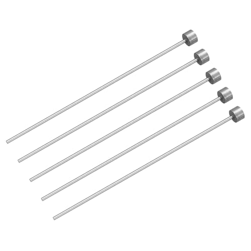 QUARKZMAN 5 Stück Gerade Auswerferstifte Tip Punch, 1mm(0,04) Durchmesser Werkzeug Auswerferstifte, SKD61 Runde Spitze, 100mm(4) Lang Kunststoffteile Auswerfer für Mechanische Wartung