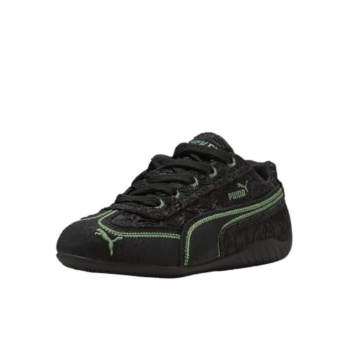 Image of PUMA Kids Girls X Wicked Speedcat Elphie Lace Up Sneakers Shoes Casual - Black