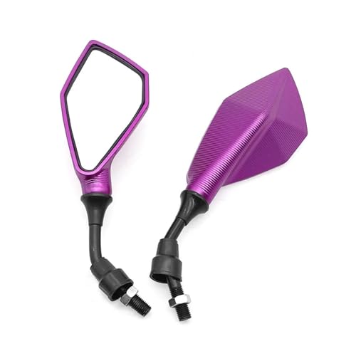 Rétroviseurs de moto réglables grand angle et flexibles anti-vibration