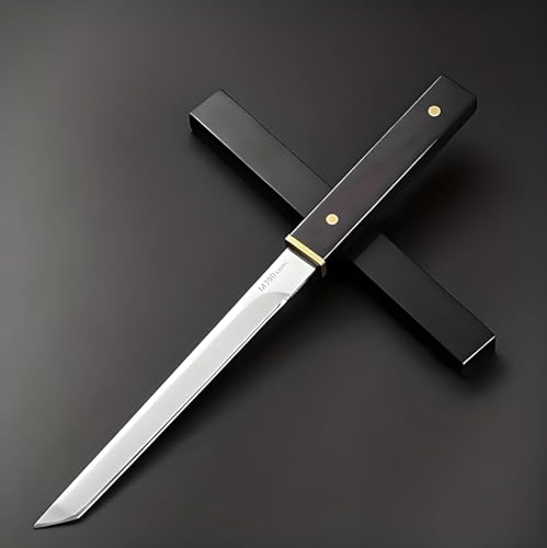 Image of PINBO Machado Japanese Style Mini Kitchen Knife - Stainless Steel Blade with Sheath - Compact Chef Knife for Fruit, Vegetables, Chopping, Gifting, Camping & Restaurant Use