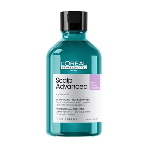 L’Oréal Professionnel Scalp Advanced Anti-Discomfort Shampoo, For Itchy and Dry Scalps, Deep Scalp Treatment, 300ml