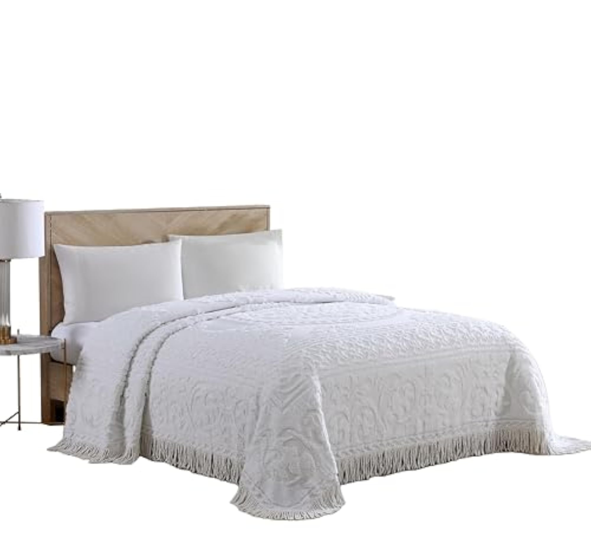 Medallion Chenille Bedspread, Twin Size