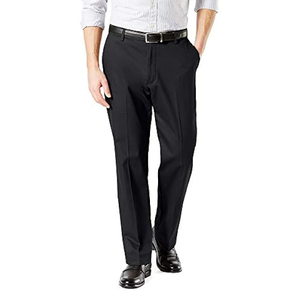 Dockers - Pantaloni da uomo grandi e alti, vestibilità classica, in cotone elasticizzato, cachi