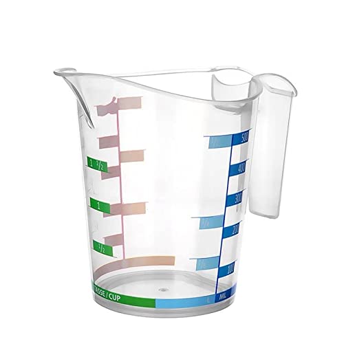Tribello Measuring Cup Set 1 Cup And 1 Quart Plastic, With Easy To Read Measurements - Bpa Free - 16Oz & 32Oz Liquid Measuring Cup - Spout Top For Pouring #TOP5
