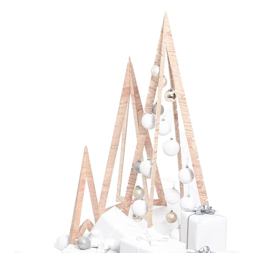 La Mejor review de Arbol navideño de madera - los mas comprados. 34 ENZZAMBLA | árbol de Navidad de Madera, Artificial y Reutilizable, Tono Natural, una cálida decoración navideña, ensamble Minimalista, Medidas 118x60x60cm