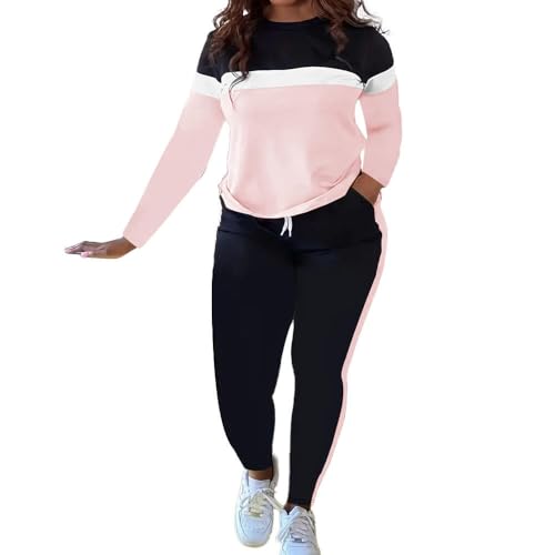 HTD Womens 2 Piece Outfits Casual Sweatsuits Long Sleeve Tracksuit Matching Sets