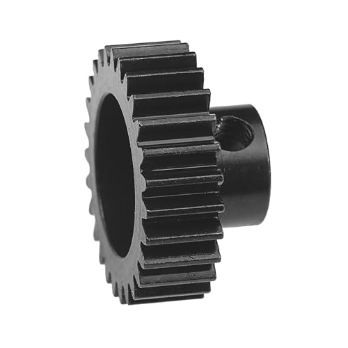 Goolsky M0.8 27T Metallritzel aus gehärtetem Stahl für 1/10 ferngesteuertes Modellauto, Schwarz