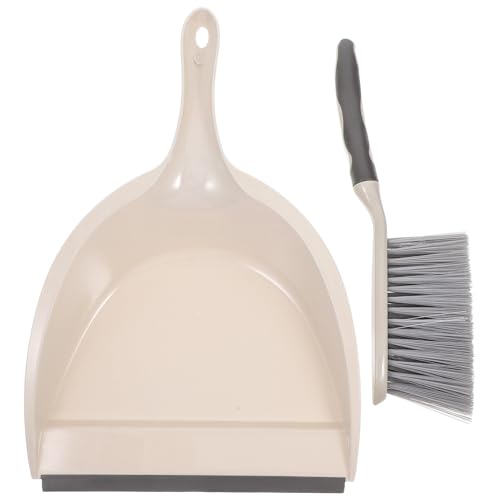 Cabilock Mini Besen und Kehrschaufel Set aus Robustem Kunststoff Kompakt und Tragbar für Einfache Reinigung von Boden Tisch und Tierhaaren Benutzerfreundliches Putzset für Haushalt und