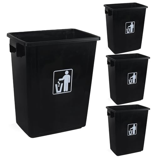 Contenedor rectangular plástico para basura 10 galones pack 4 miniatura 7