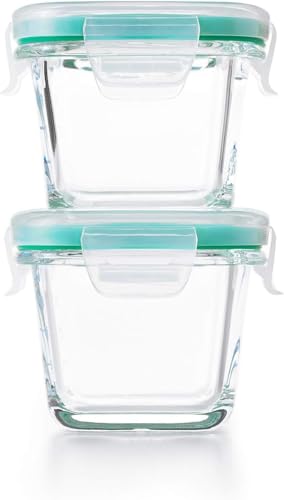 2 recipientes de cristal con tapa, recipientes redondos de cristal con tapa apilables, tarros de cristal para preparar alimentos, recipientes para sopa con tapas herméticas, microondas, lavavajillas