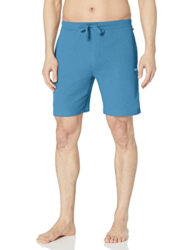 Image of BOSS Men's Waffle Contrast Logo Lounge Shorts