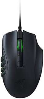 Razer Naga X Wired MMO Gaming Mouse: 18K DPI Optical Sensor - 2nd-gen Razer Optical Switch - Chroma RGB Lighting - 16 Programmable Buttons - 85g - Classic Black