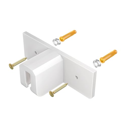 Image of FXW Fence-to-Wall Anchors (Pack of 4) for AuraSpace Playpen - Accessory Only, Safely Expand Your Dog's Play Area, Fits 30 inch H Acrylic Playpen, White