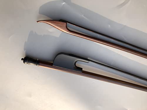 Yinfente 4/4 arco de violín Barzilwood Arcos barrocos hacia afuera madera negro arco pelo tamaño completo Arcos Cover