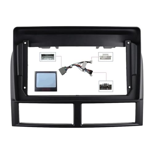 �ɓK������ �O�����h�`�F���L�[ II WJ 1998-2004 9�C���` �J�[���W�I�X�e���I GPS MP5�v���[���[ �p�l���t���[��(Frame Cable Canbus)