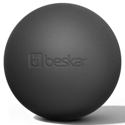 Balles de Massage en Lacrosse pour le Relâchement Myofascial, la Thérapie des Points Gâchettes et la Thérapie par le Yoga, Balle de Massage des Pieds pour Soulager la Fasciite Plantaire Noir