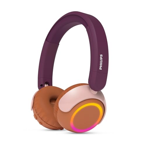 Philips TAK4200MP 4200-Serie mit kabellosem ohraufliegendem Bluetooth-Kopfhörer für Kinder, zusammenklappbar, 45 Std. Wiedergabe, lautstärkenbegrenzt, Audio-Sharing, mit...