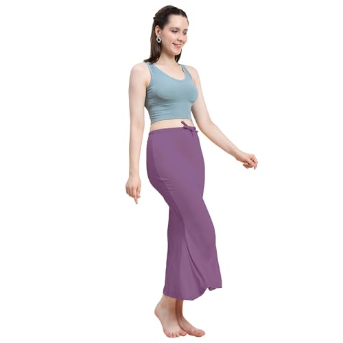 Image of Amazon Brand - Anarva Women Cotton Blended Saree Shapewear Regular Petticoat Skirt For Saree