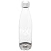 BPA-Free Sport Water Bottles 25 oz, Tritan Non Toxic Plastic, Reusable Flask with Stainless Steel Leak Proof Twist Off Cap & Steel Base, Cola Bottle Shape (Blue, 25 Ounces)