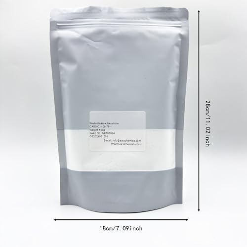 EASTCHEM Industrial Grade Melamine Powder of 99.8% Purity,CAS:108-78-1(500g/1.1Ib)