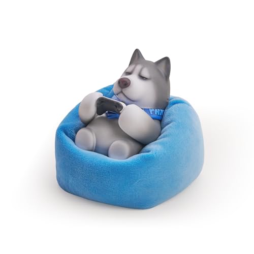 Party Animals Win Series Figures - Max Action Figure with Detachable Sofa - 3.35in PVC Collectible Figure for Display, Husky Figure Gift Ideas for The...