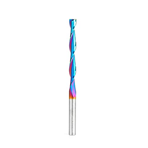 Amana Tool 46272-K SC Spektra Extreme Tool Life Coated Foam Cutting Up-Cut Spiral 1/4 D x 2-1/4 CH x 1/4 SHK x 4 Inch Long Flat Bottom Router Bit