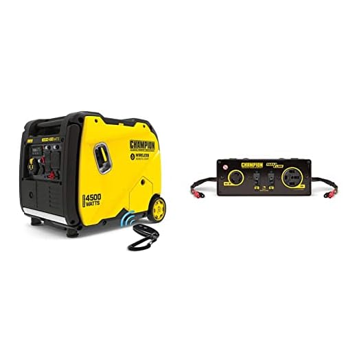 Champion Power Equipment 200987 4500-Watt RV Ready Portable Inverter Generator, Wireless Remote Start & Parallel Kit for Linking Two 2800-Watt or Higher Inverter Generators