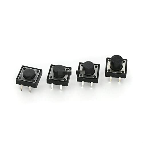 Boutons de commutation tactiles 12x12x8mm pour circuits imprimés 20PCS