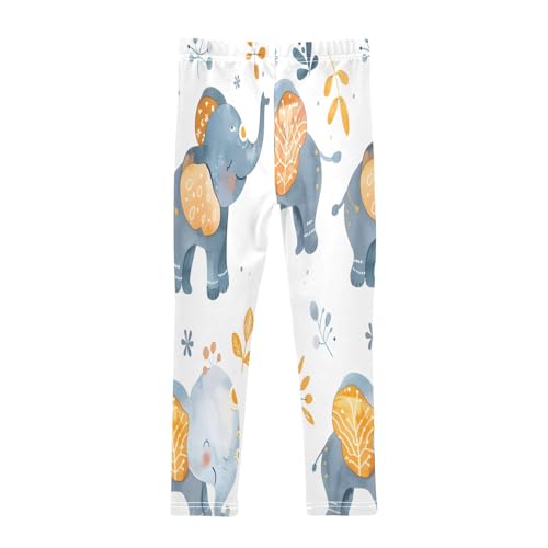 Bolaz Toddler Girls Leggings Printed Yoga Pants Leggings Cute Painting Elephant for Kids2