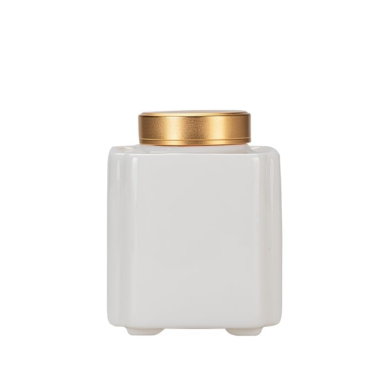 Boîtes de thé en porcelaine blanche pour conserver vos arômes au sec