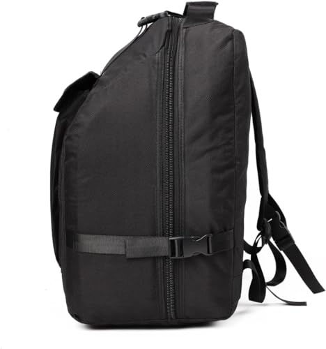 VAOLOAV Akkordeon Tasche für 80 96 Bässer Leichte Soft Gig Bag mit Verstellbaren Riemen Zusatzfächern Weichschutztasche 49 × 43 × 24 cm (19,3 × 16,9 × 9,4 Zoll) Schwarz