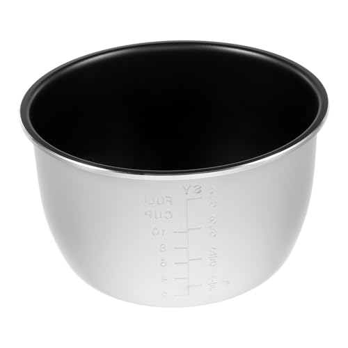 SHINEOFI Cuve Intérieure Antiadhésive pour Autocuiseur Électrique 5L en Alliage d'Aluminium, Insert de Rechange pour Cuiseur à Riz, Accessoire la Cuisine Compatible...