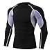 BIBOKAOKE Herren 2-teilige Fitnessanzug Serpentin Bedrucktes Kompressionsshirt Langarmshirts + Hose Set Sportanzug Schnell Trocknend Atmungsaktiv Elastische Sportklamotten Activewear-Sets