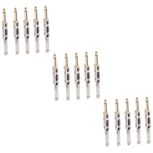 Adaptateur jack pour pédales effet de guitare électrique connecteur pedalboard rigide mâle 15pcs