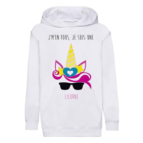 Sweat à capuche enfant licorne résistant et doux qui ne gratte pas la peau