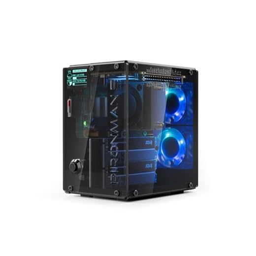 Pironman 5-MAX Dual NVMe M.2 SSD PCIe enclosure per Raspberry Pi 5 NAS RAID 0/1 AI, acceleratore Hailo-8L PWM Tower+ventola Dual RGB 0,96", modulo OLED, spegnimento sicuro HDMI (RPI5 non incluso)