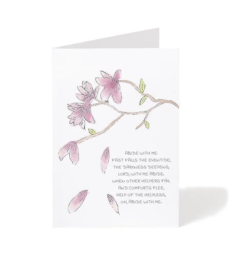 Image of Hymns By Hannah Watercolor Christian Hymn Notecards Gift Set, 4 Notecards w / Envelopes and Sticker Envelope Seals, 4 inchx6 inch Notecards, Blank Inside, Reprints of Original, Hand-painted Watercolor Art,