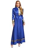 QinCiao Womens Church Clergy Dress Robe Priest Gown Long Sleeves Clergy Dresses Pulpit Outfits Royal Blue XX-Large