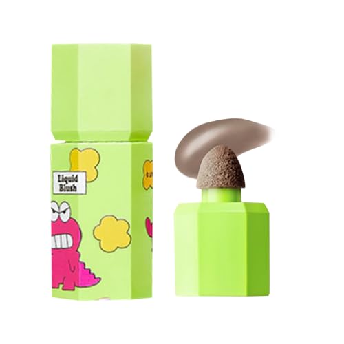 jill leen. チーク 血色感 ジルリーン&クレヨンしんちゃん連名 リキッドチーク ナチュラル ふんわり発色 スポンジブラシ 透明感 ピンク オレンジ イエベ ブルベ コンパクト 人気 プレゼント(#606)