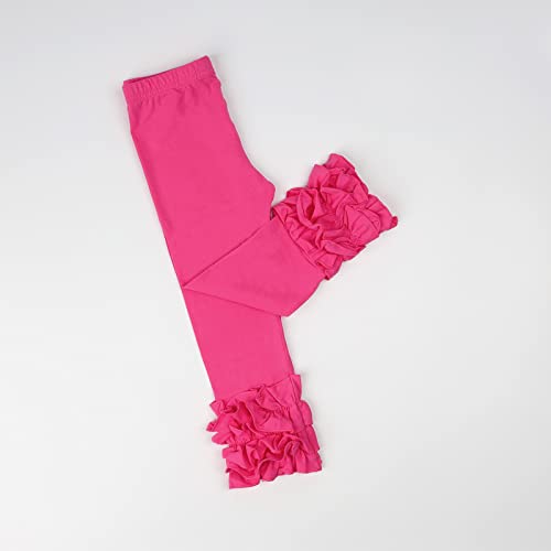 Image of HOOLCHEAN Baby Toddler and Little Girls Cotton Ruffle Leggings