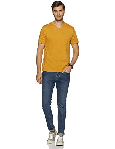 Image of Amazon Brand - Symbol Men's Solid Cotton T Shirt | Plain | V Neck | Half Sleeve-Regular Fit | Combo Pack of 3 (Available in Plus Sizes)