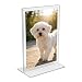 FixtureDisplays 24-Pack Clear Acrylic 4x6" Table Tent Frame Photo Sign menu Holder Clear 11193-2-24