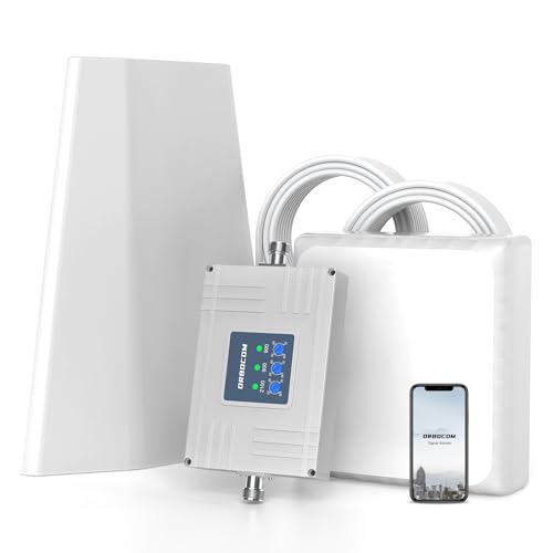 ORBOCOM Handy-Signal-Verstärker 4G 3G Band 1/8/20 Für Home Office...