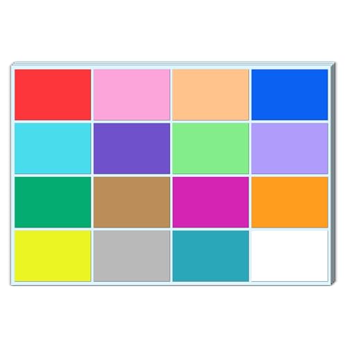 400 Piezas - Etiquetas Adhesivas Colores, Pegatinas Nombre Libros Escolares - 16 Colores, 75 x 50 mm