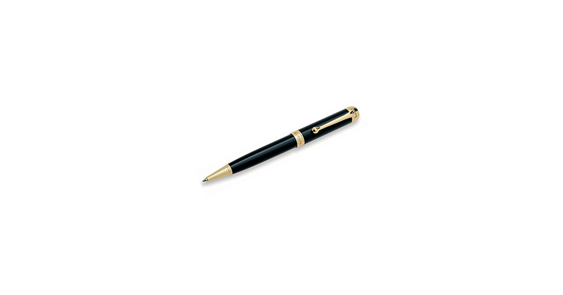 Amazon.com : Aurora Talentum Black w/ Gold Trim Ballpoint