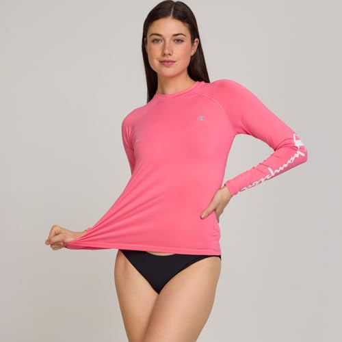Champion Women's Long Sleeve Rash Guard, UPF 50+ SPF Protection Swim Shirt - image 2
