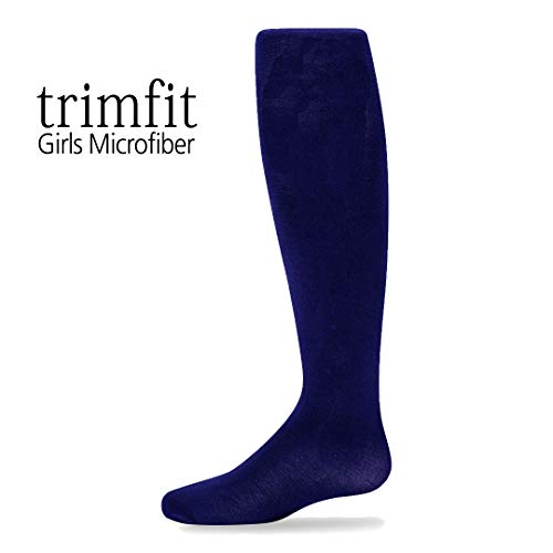 Trimfit Girls Microfiber Tights, Stretchy Footed Kids Dance Leggings, 3 Pack3